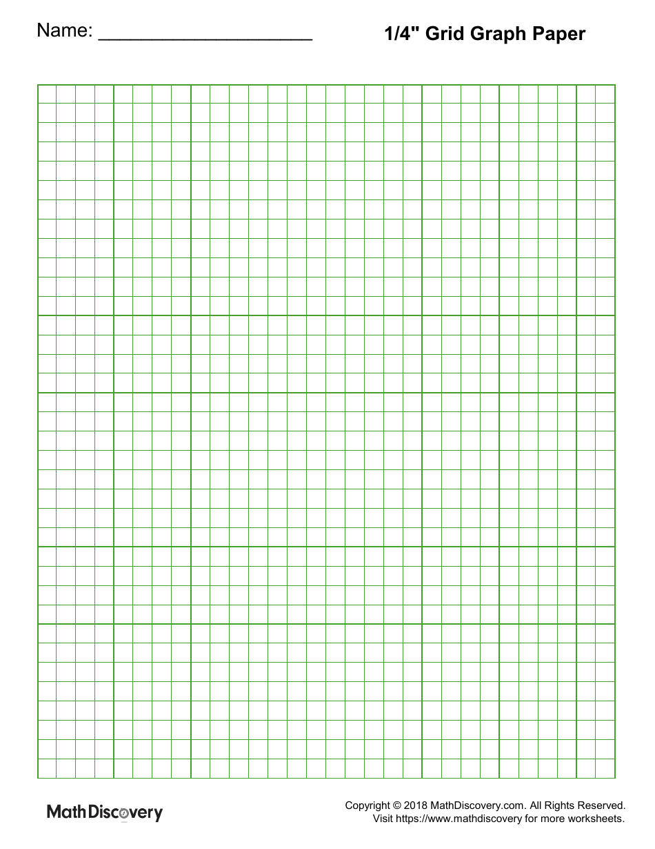 Printable Graph Paper 1 4 Inch