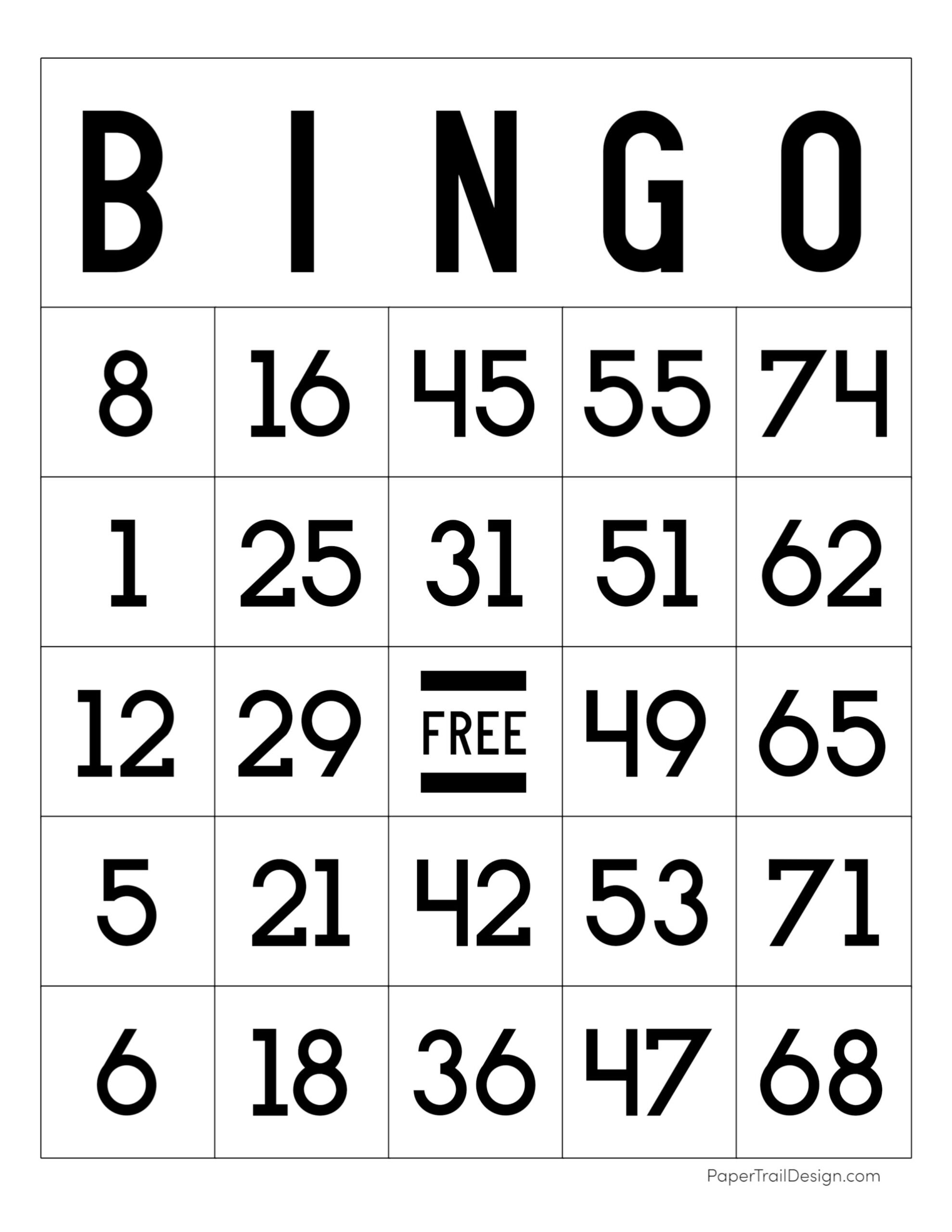 100 BINGO Cards 1 75 Printable Worksheets Library
