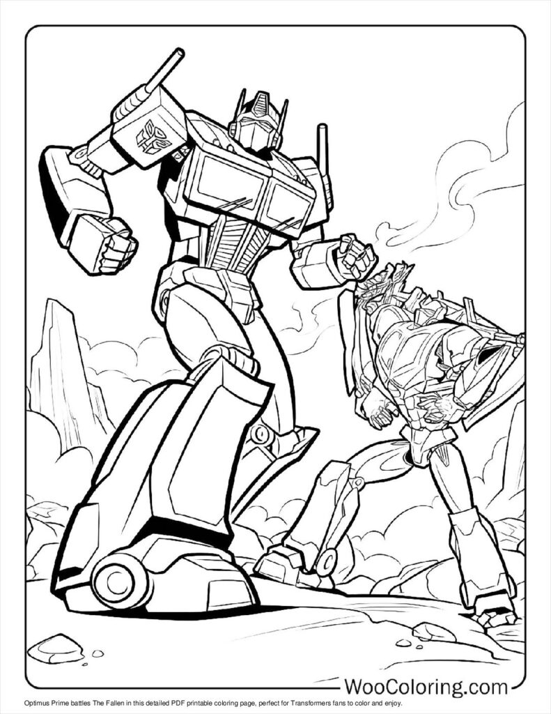 100 Optimus Prime Coloring Pages Free PDF To Print Woo Coloring