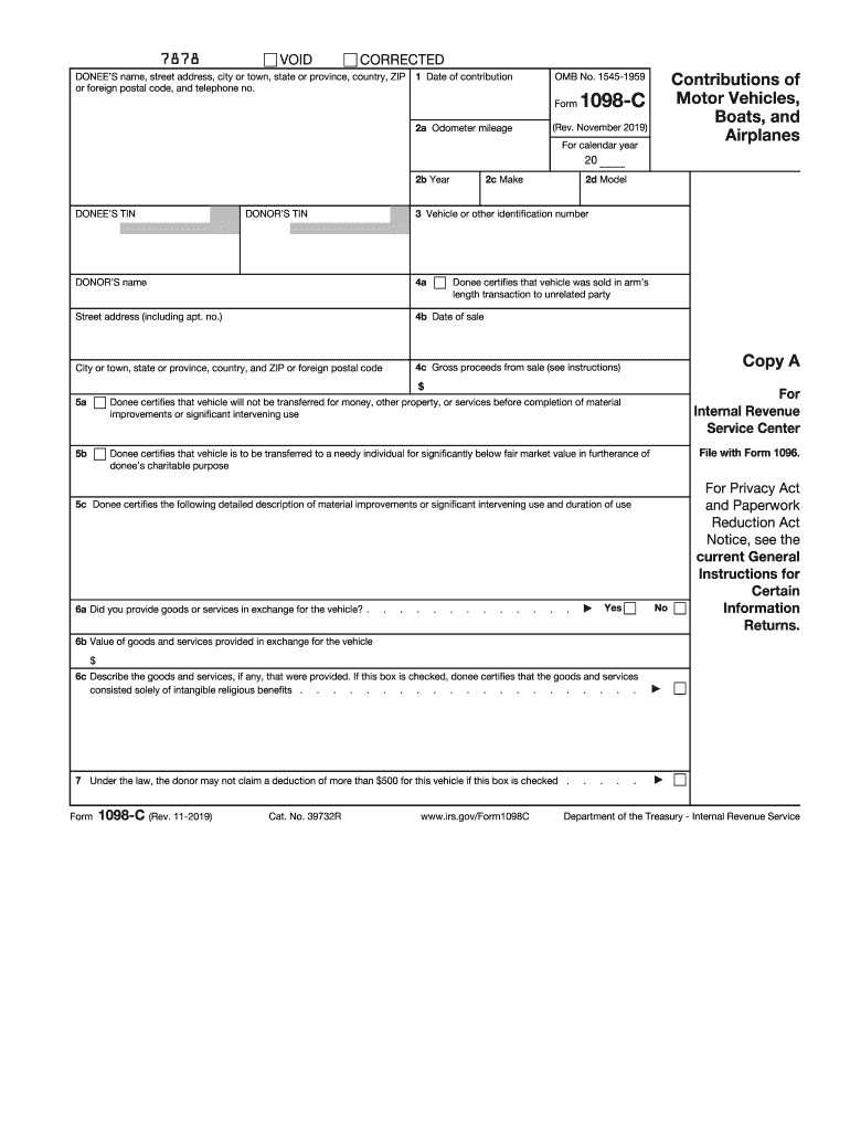 Printable 1098 Form