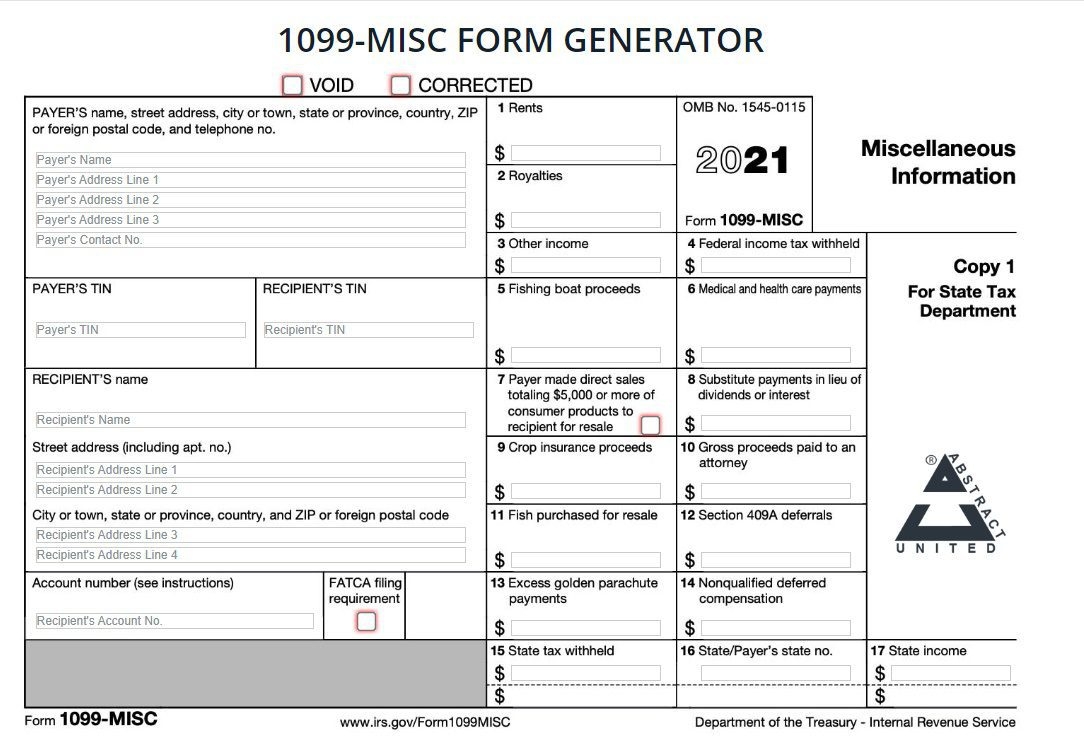 Form 1099 Printable
