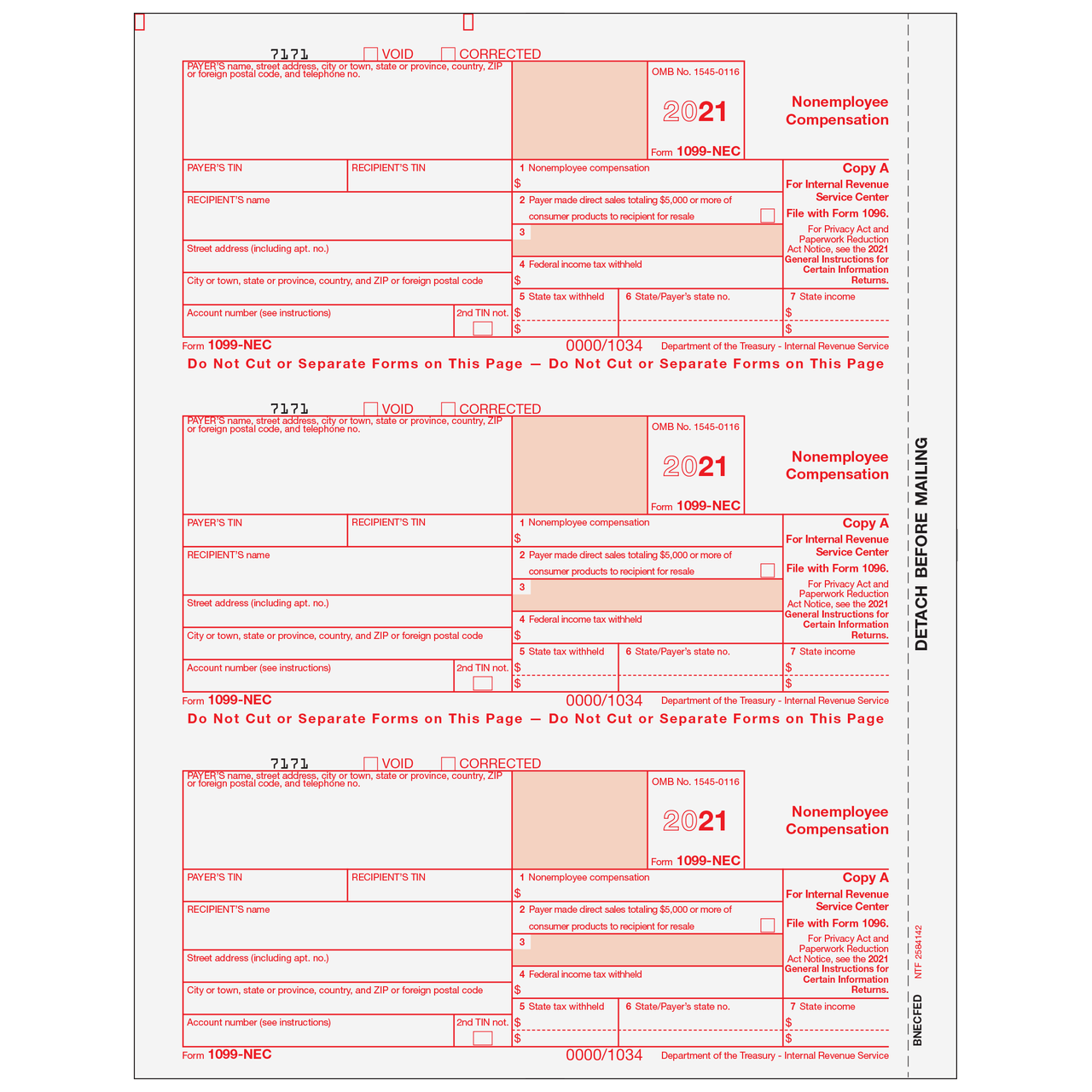 1099-Nec Printable Form