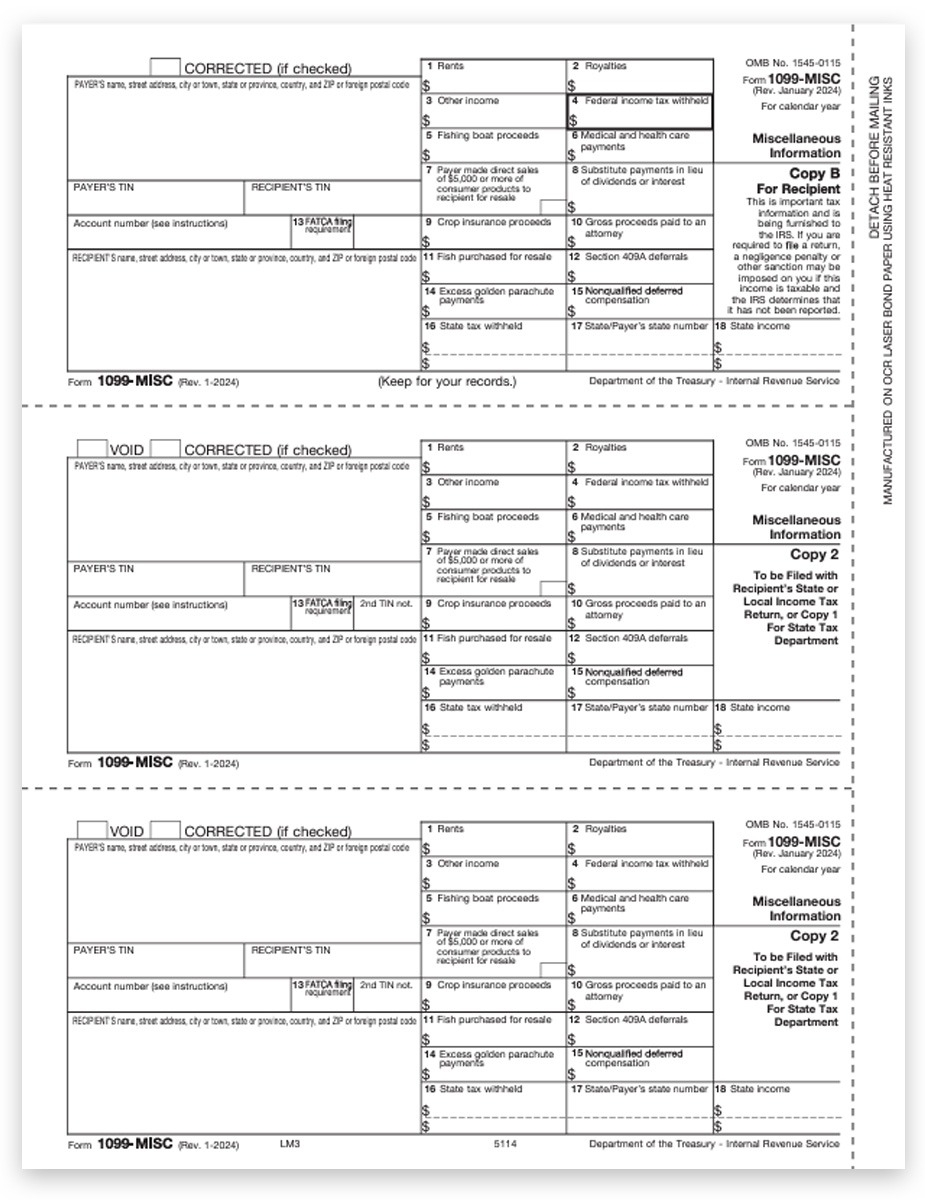 1099-Misc Printable Form