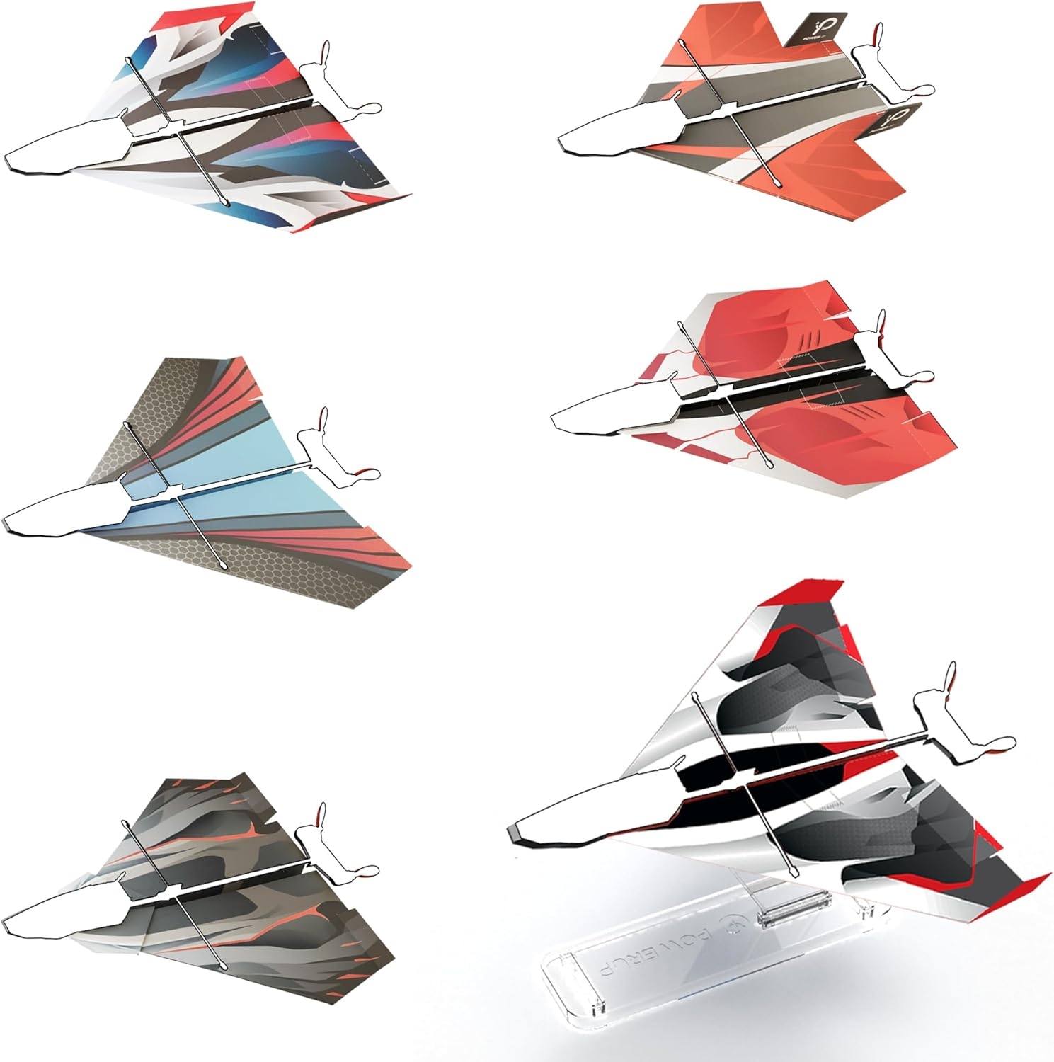 12 Colorful Paper Airplane Templates For POWERUP Jamaica Ubuy