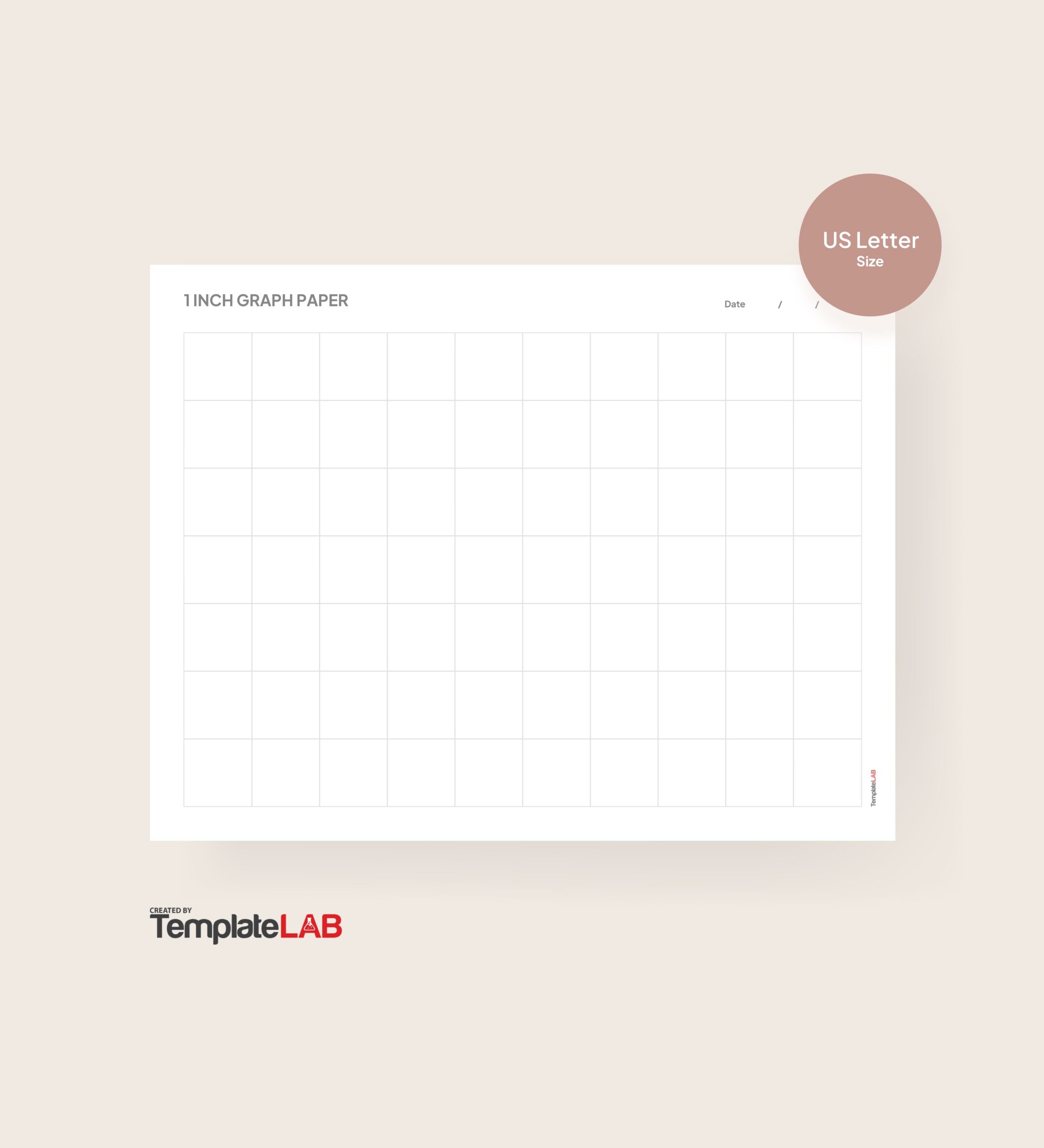Free Printable One Inch Graph Paper