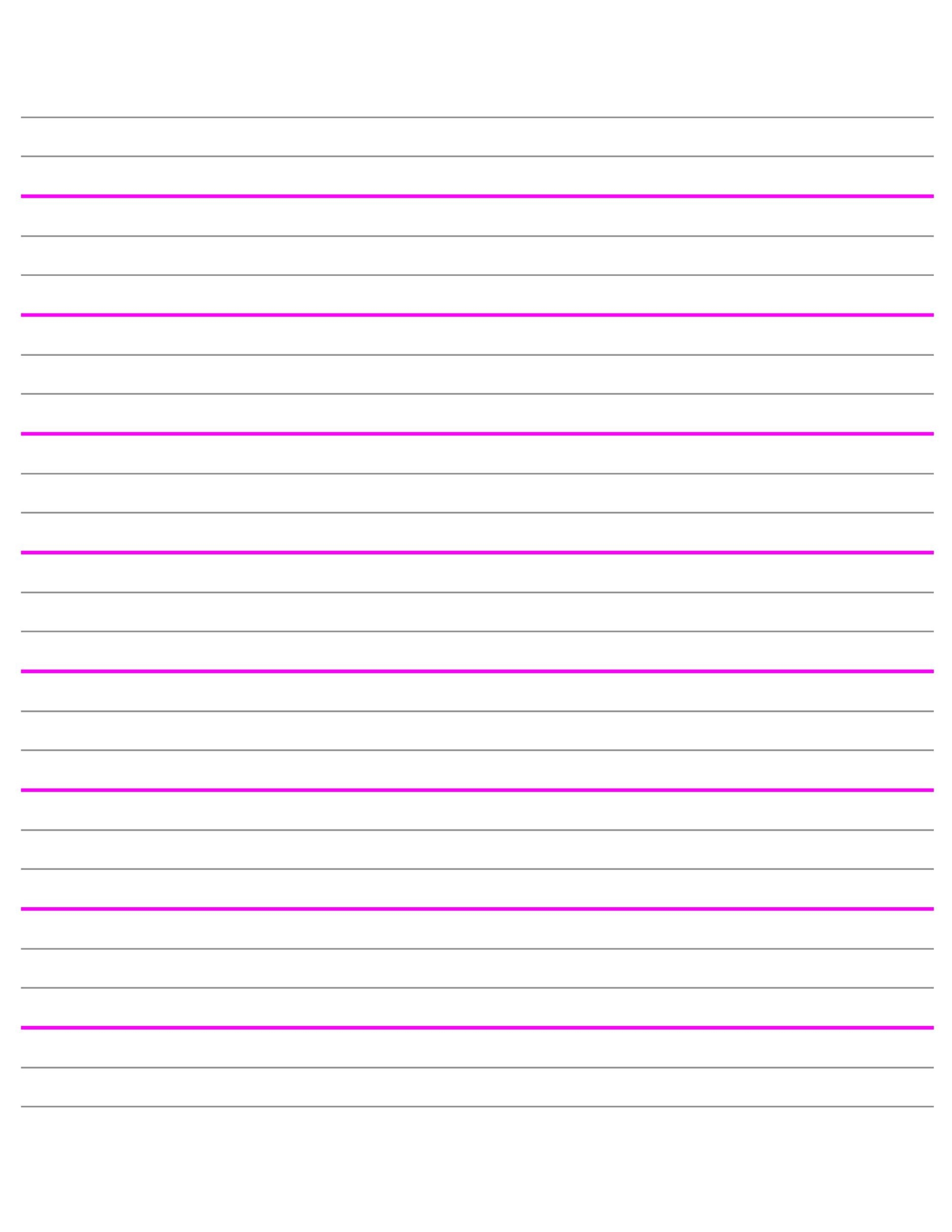 32 Printable Lined Paper Templates TemplateLab