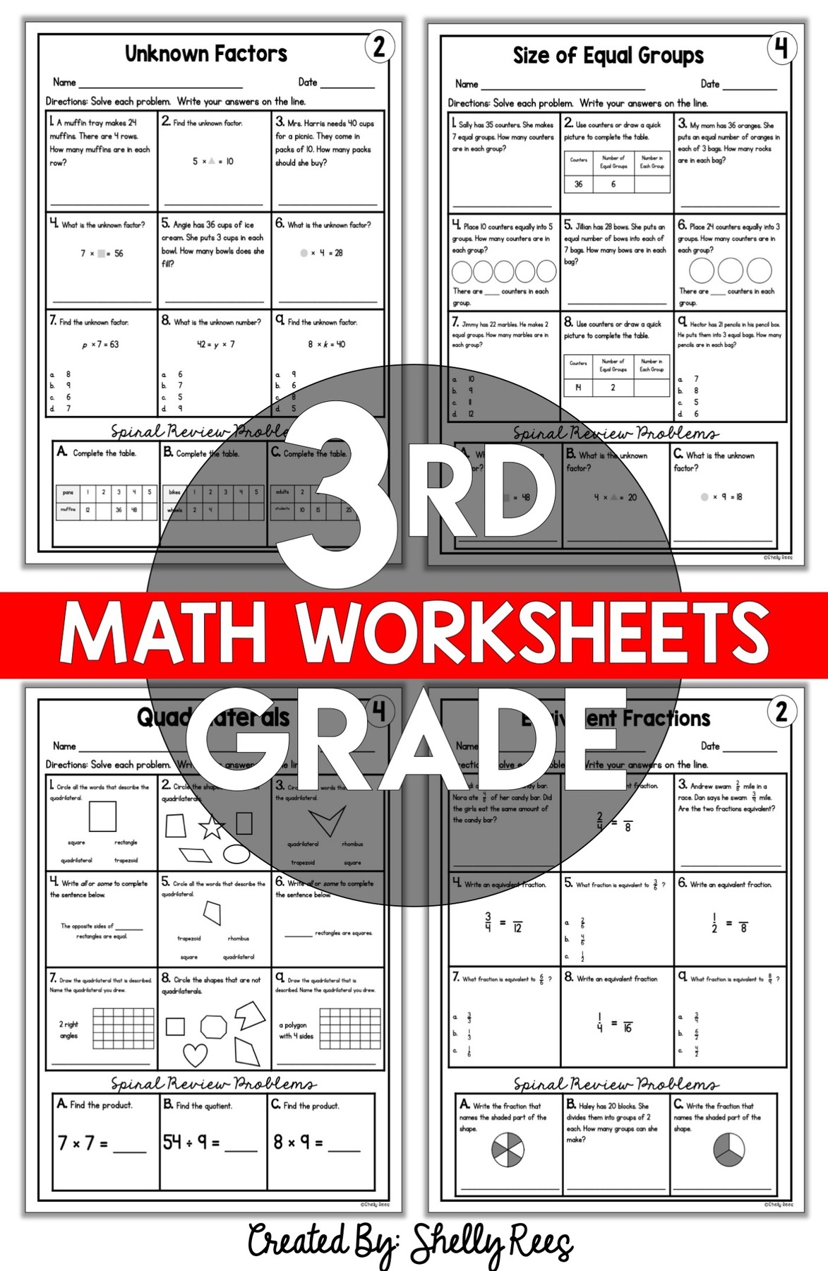Free 3rd Grade Printable Worksheets