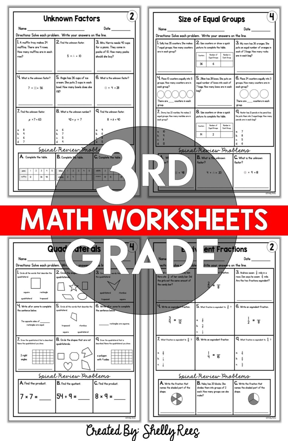 3rd Grade Free Printable Worksheets