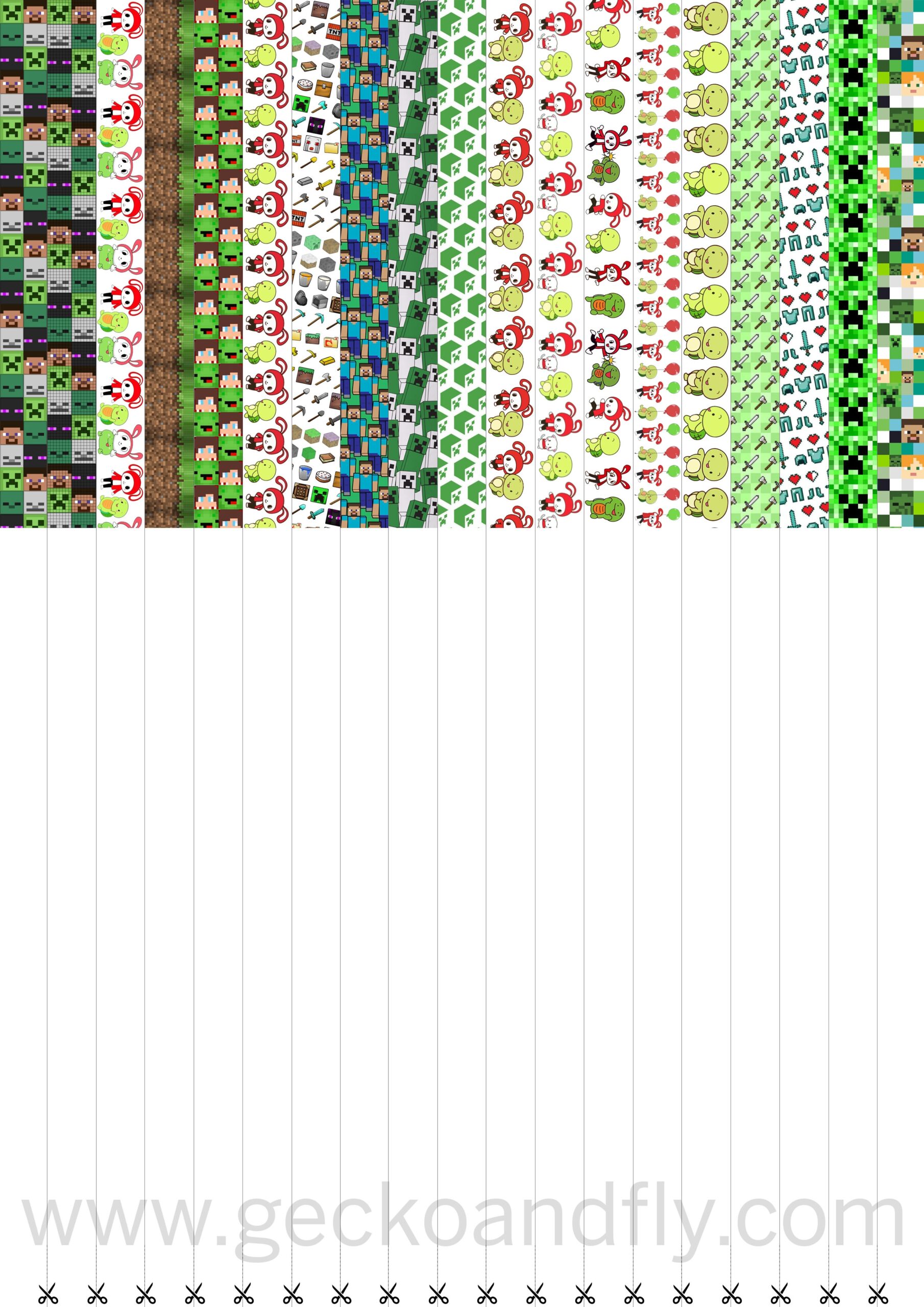 Origami Lucky Star Paper Strips Printable