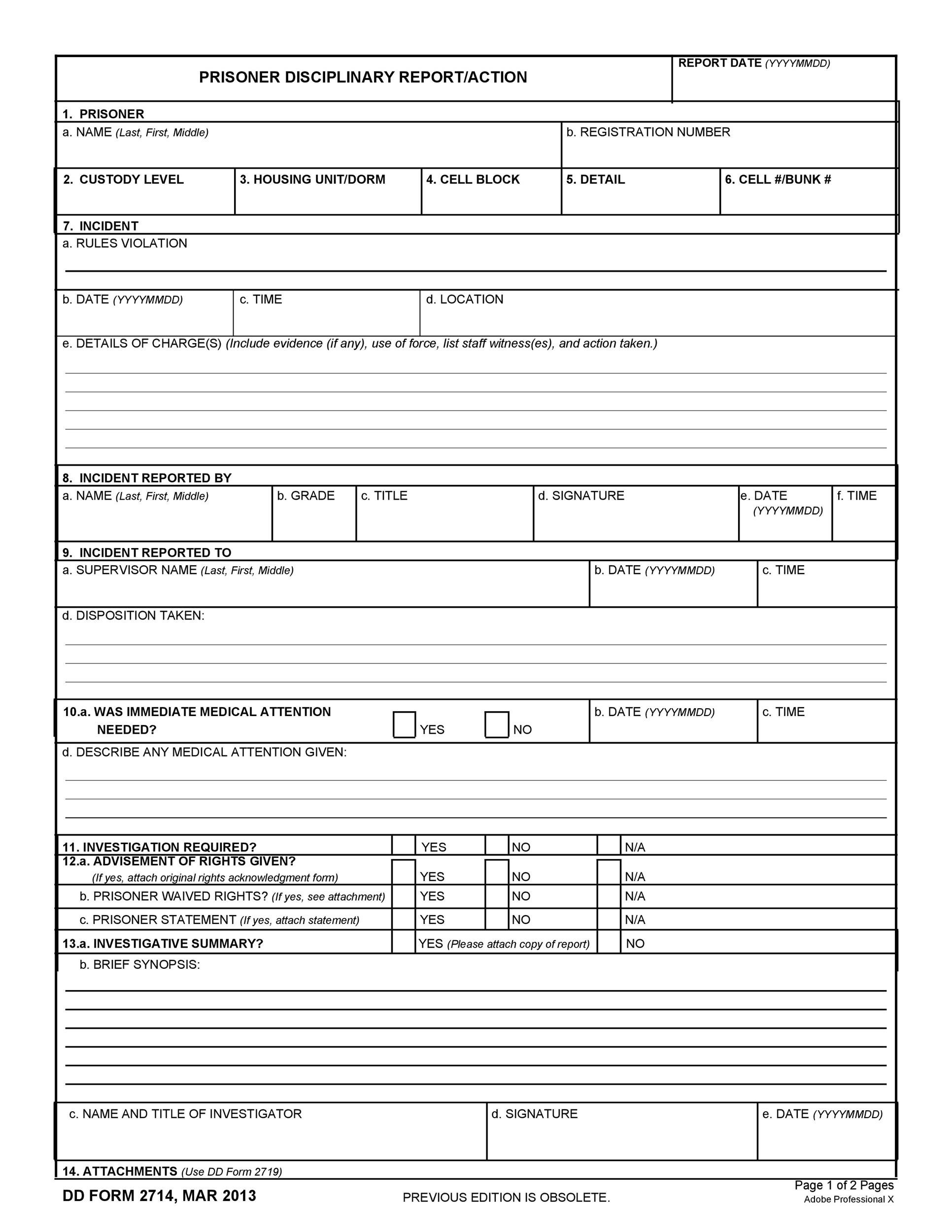 40 Employee Disciplinary Action Forms TemplateLab