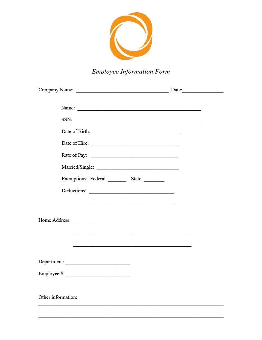Free Printable Get To Know Your Employees Form