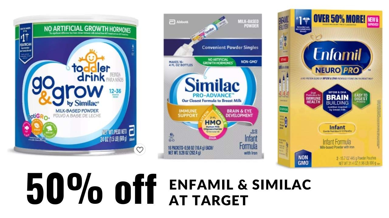 50 Off Enfamil Similac At Target Southern Savers