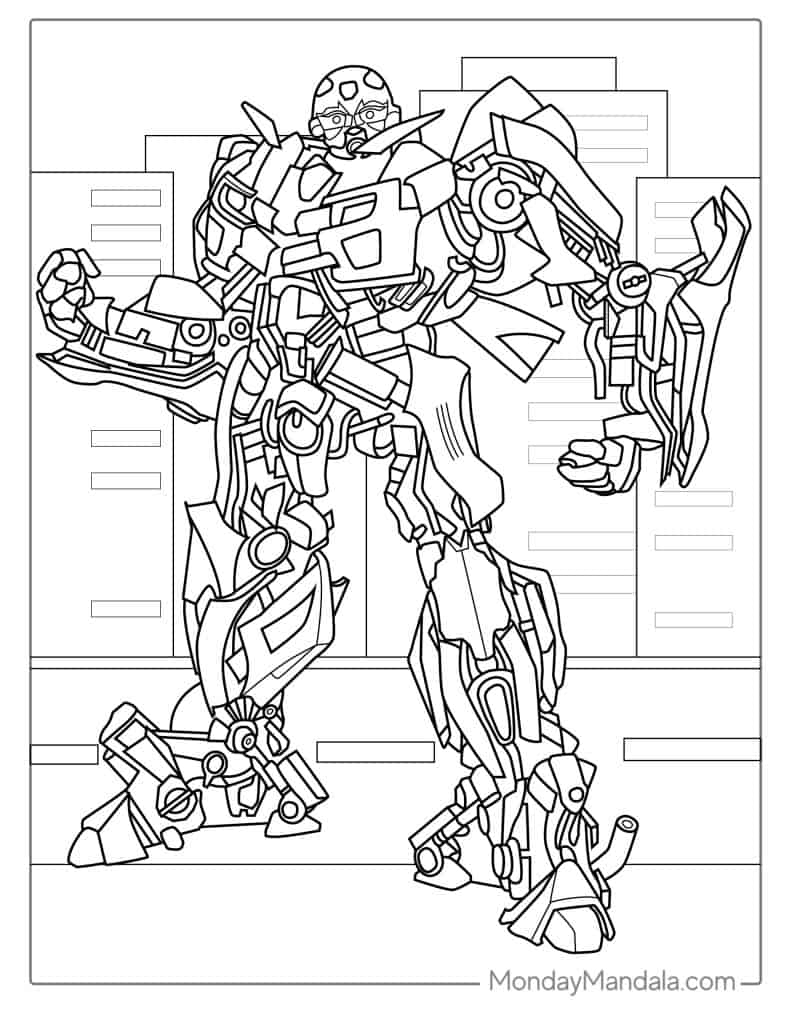 Printable Transformers Coloring Pages