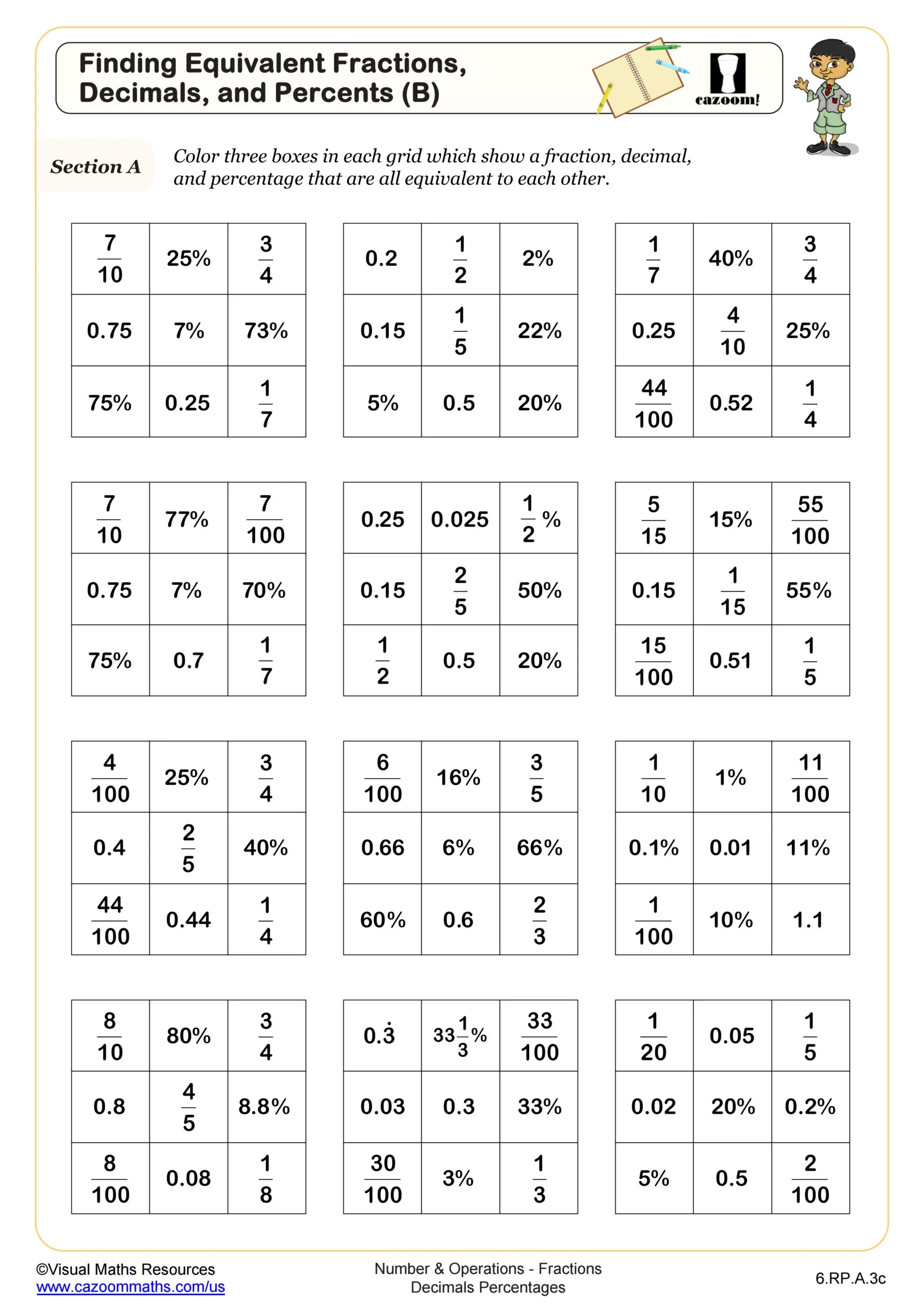 6th grade math worksheets printable pdf worksheets