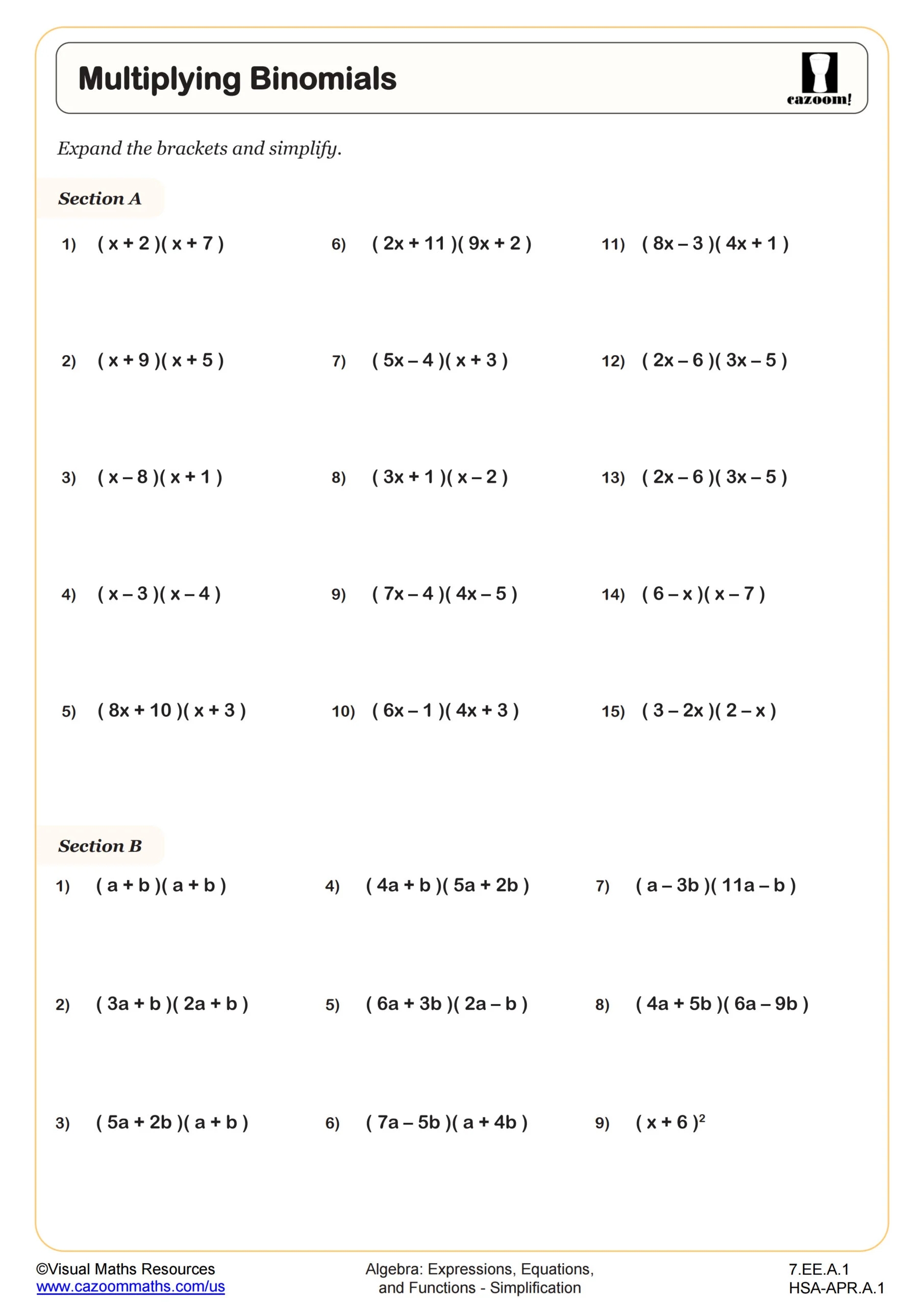 7th grade math worksheets pdf printable worksheets