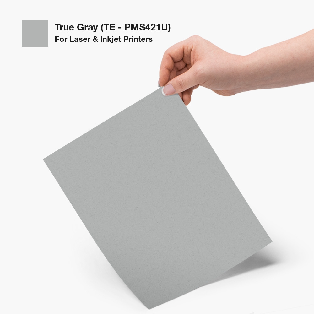8 5 X 11 Sticker Paper True Gray OL177TE