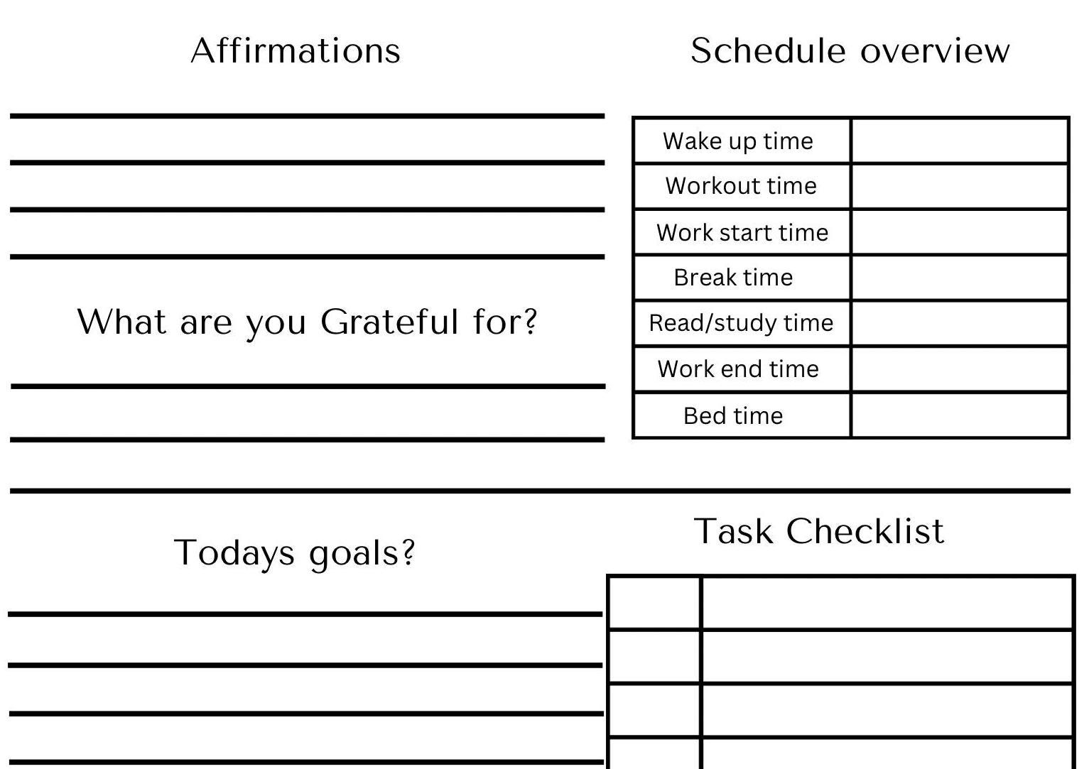 Printable Accountability Form Template