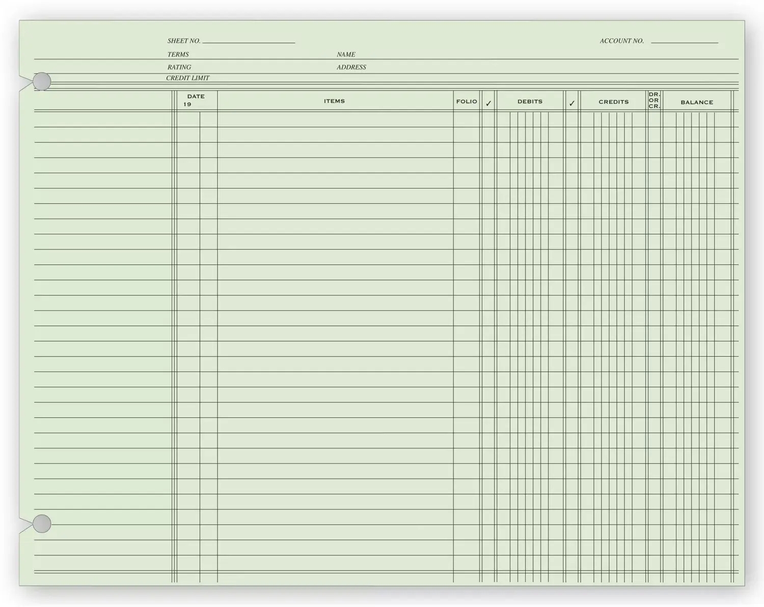 Accounting Ledger Sheets
