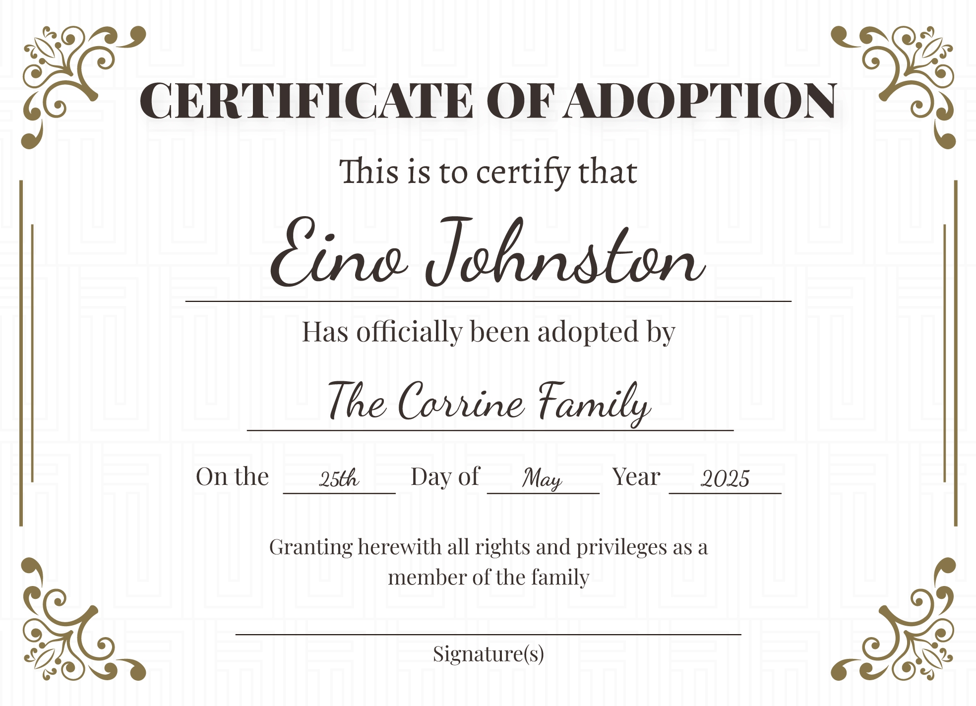Printable Adoption Papers