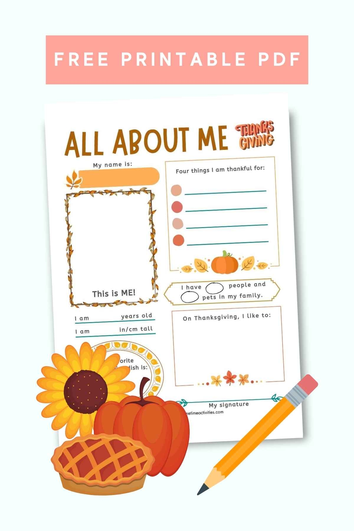 Free Printable Worksheets On Thanksgiving
