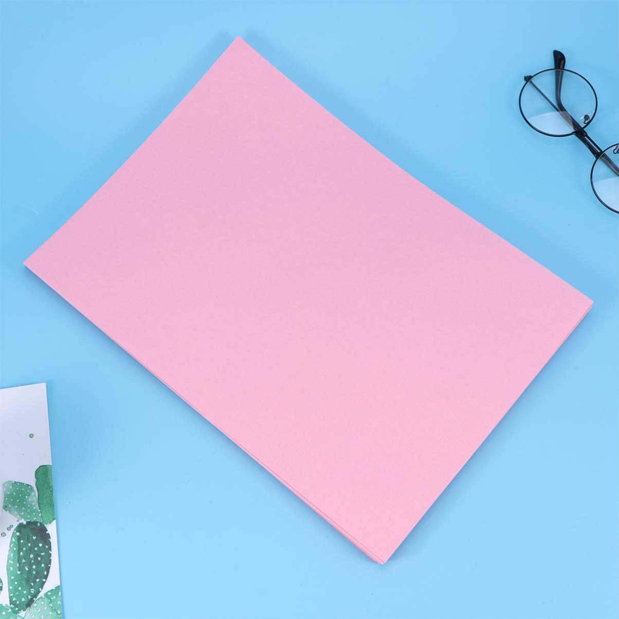 Amazon 100pcs A4 Printable Paper Pink Copy Paper Colored Paper Cardstock Paper Printer Paper Foldable Paper For DIY Craft Office Office Products