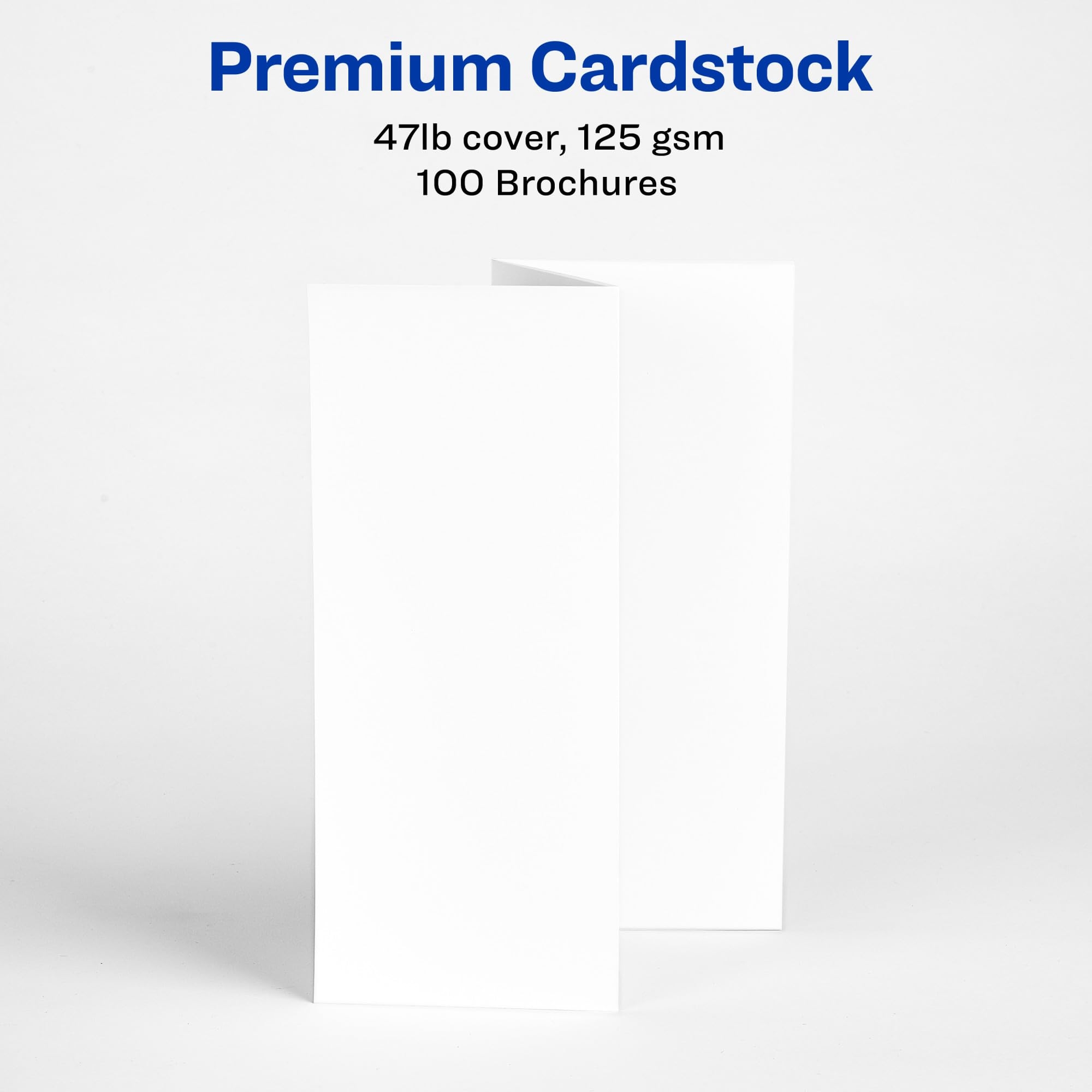 Amazon Avery Printable Tri Fold Brochures With Mailing Seals 8 5 X 11 Matte White 100 Blank Brochure Paper For Inkjet Printers 08324 