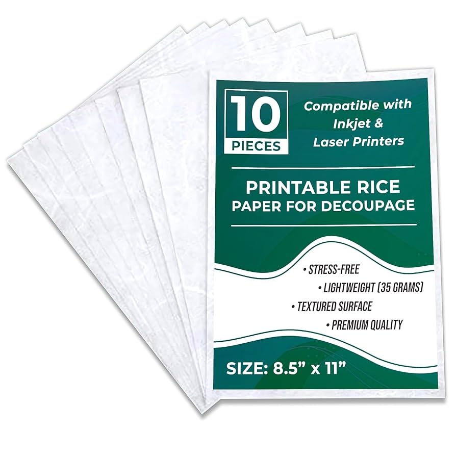 Amazon Blank Rice Paper White Paper Printable Rice Paper For Decoupage Plain Rice Paper A4 Mulberry Paper For Decoupage Rice Paper For Decoupage Printable Rice Paper For Inkjet Printer 35GSM 20 