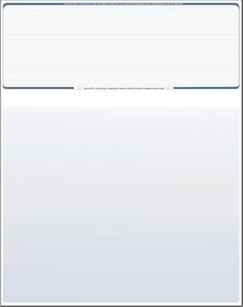 Amazon Compuchecks Check On Top Blank Check Paper 100 Pack Quick Books Laser Printer Compatible Security Business Checks With Voucher 8 5 X 11 Blue Pinstripe Office Products Office Products