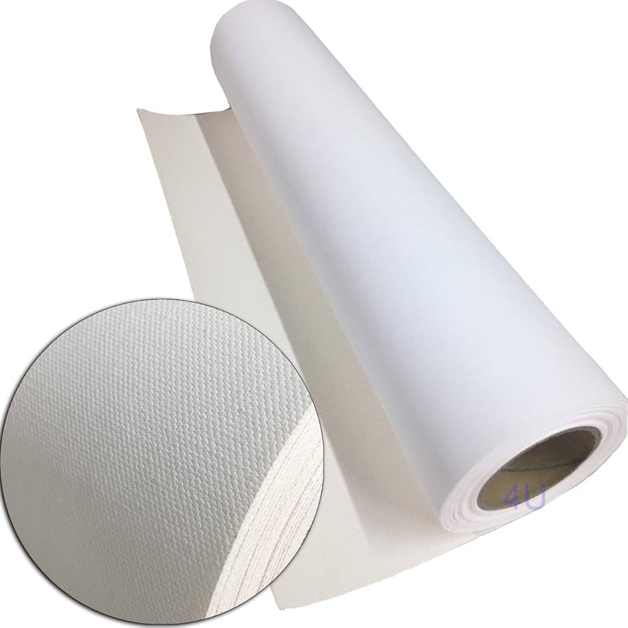 Amazon Digital Inkjet Printable Canvas 24 x40ft Roll Waterproof Matte Polyester Cotton Canvas Office Products