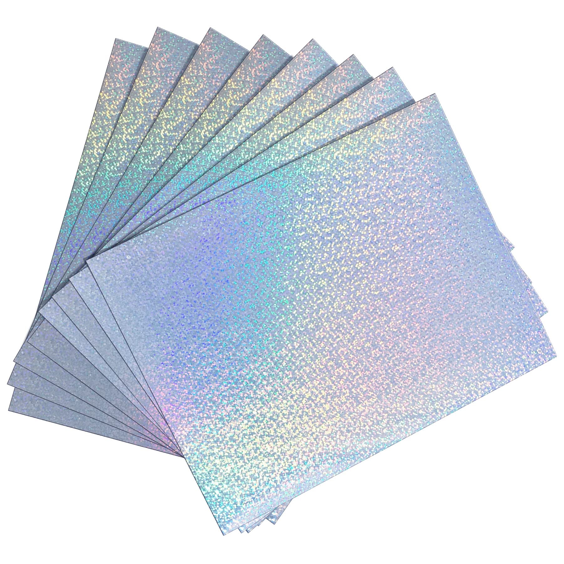 Amazon Holographic Printable Sticker Paper For Inkjet Laser Printer 20 Sheets Holographic Vinyl Sticker Printer Paper Waterproof Self Adhesive 8 5 X 11 Inch Dots Style Office Products