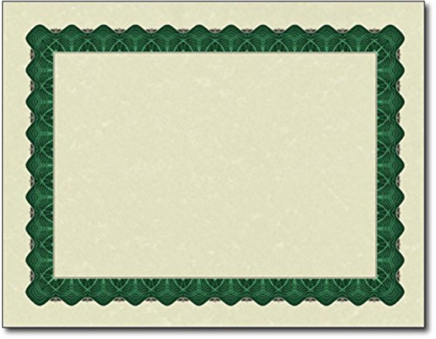 Amazon Metallic Border Parchment Certificate Paper 250 Certificates 8 1 2 X 11 Premium Printable Blank Certificates Green Office Products