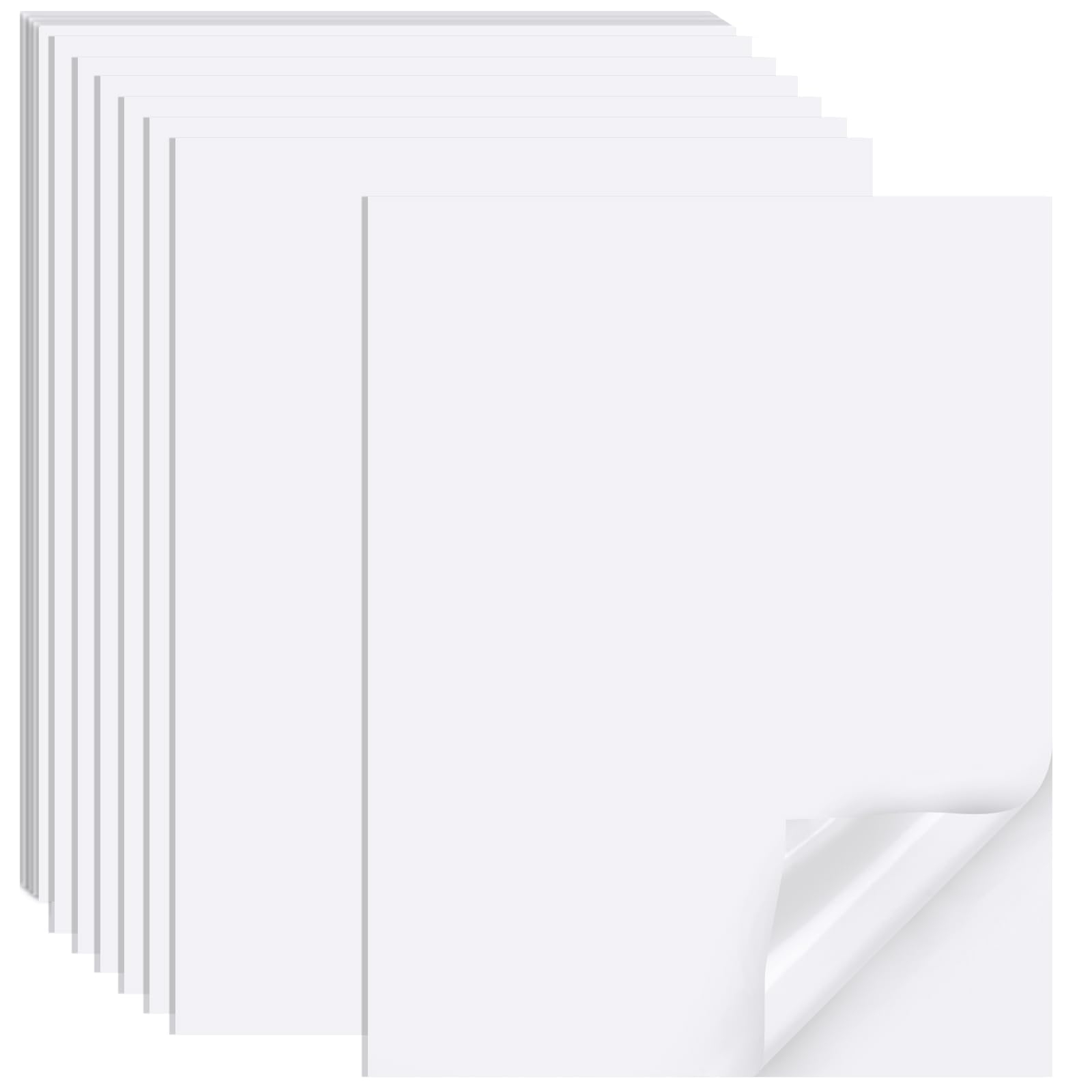 Amazon Printable Sticker Paper For Inkjet Printer 40 Sheets 8 5 X11 Matte Sticker Printer Paper Full Sheet Labels For Laser Inkjet Printers Letter Size Office Products
