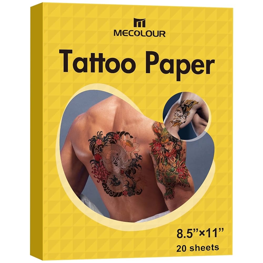 Amazon Printable Temporary Tattoo Paper For Laser Inkjet Printer 8 5 X11 20 Sets DIY Personalized Image Transfer Sheet For Skin Beauty Personal Care