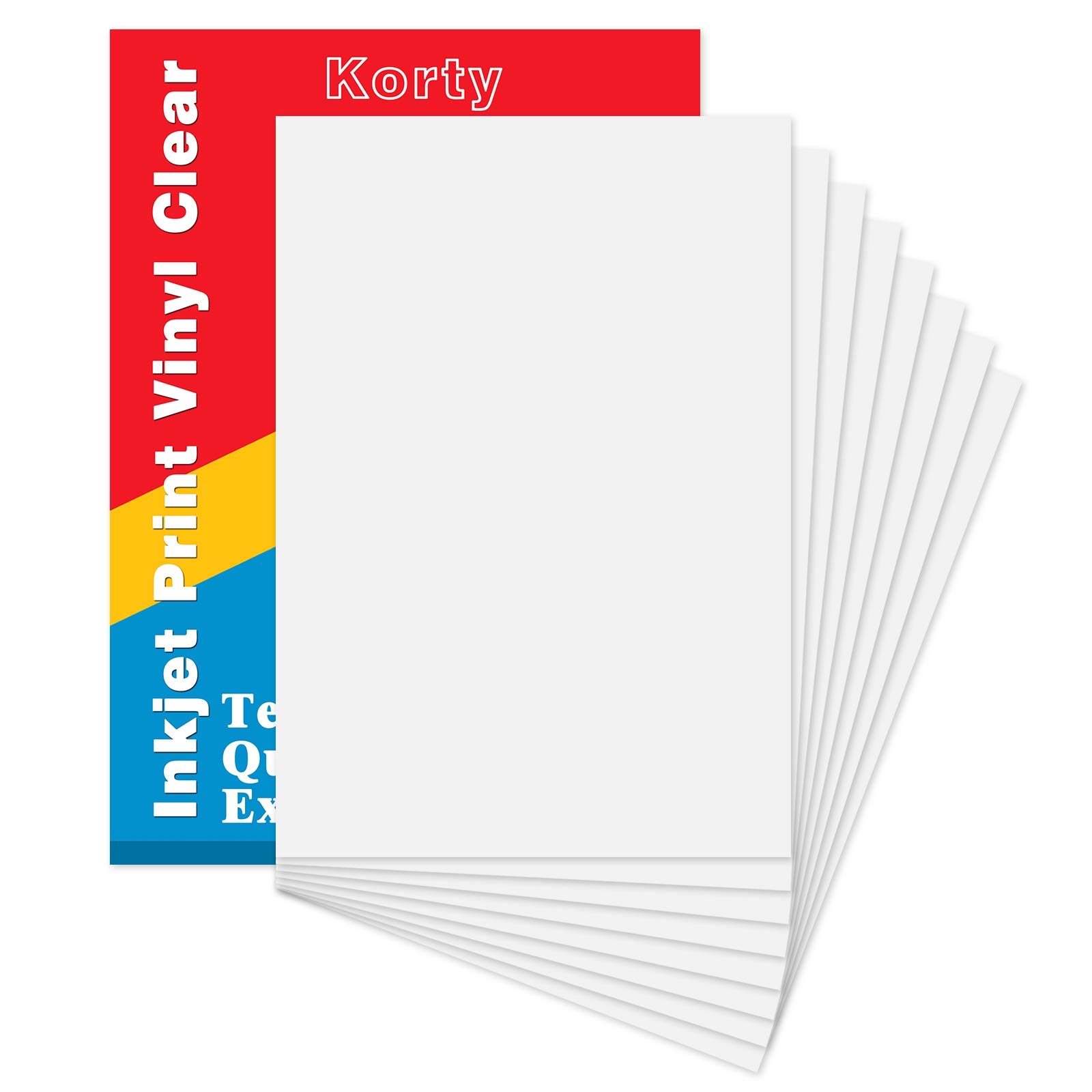 Amazon Printable Vinyl For Inkjet Printer 20 Sheets 8 3 x 11 7 Clear Premium Sticker Paper Transparent Paper Sheet For DIY Crafts Stickers Dries Quickly Office Products