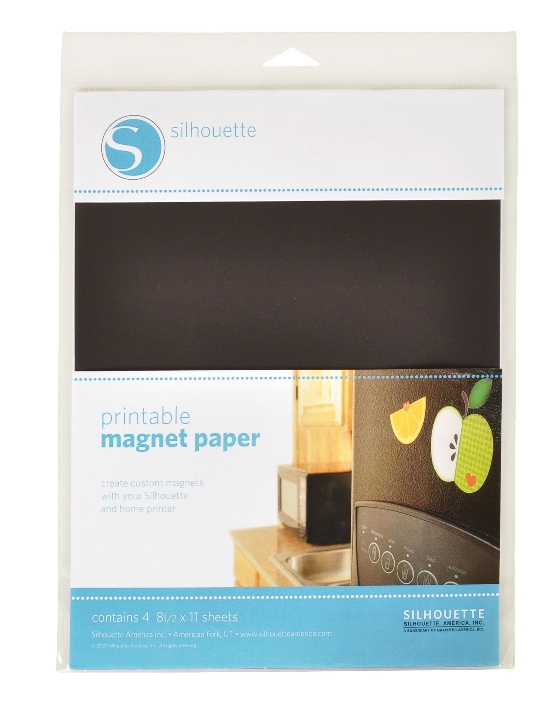 Amazon Silhouette Printable Magnet Paper 8 5x11 4 Pkg Office Products