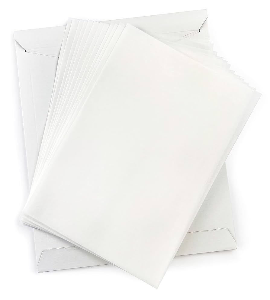 Amazon Wafer Paper Flexible Edible Printer Sheets 12 Pack 0 4mm White Letter Size 8 5 X 11 Cake Topper Decoration Burn Away By MeganJDesigns Grocery Gourmet Food