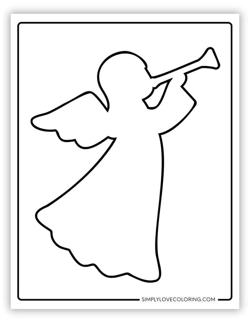 Angel Templates Free PDF Printables Simply Love Coloring