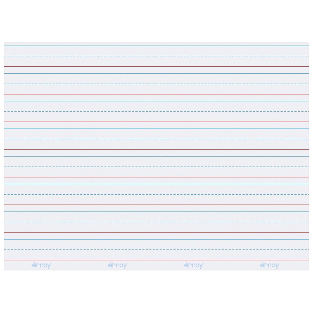 Array Dry Erase Learning Sheets Non Adhesive White 3 4 In X 3 8 In X 1 4 In Ruled 11 X 8 1 4 30 Sheets Pacon Creative Products