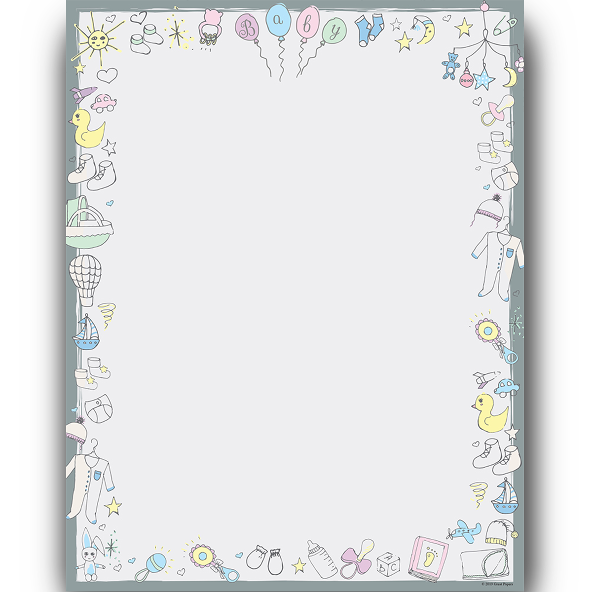 Baby Time 2019075 Designer Papers Decorative Printer Paper Printable Paper Christmas Stationery