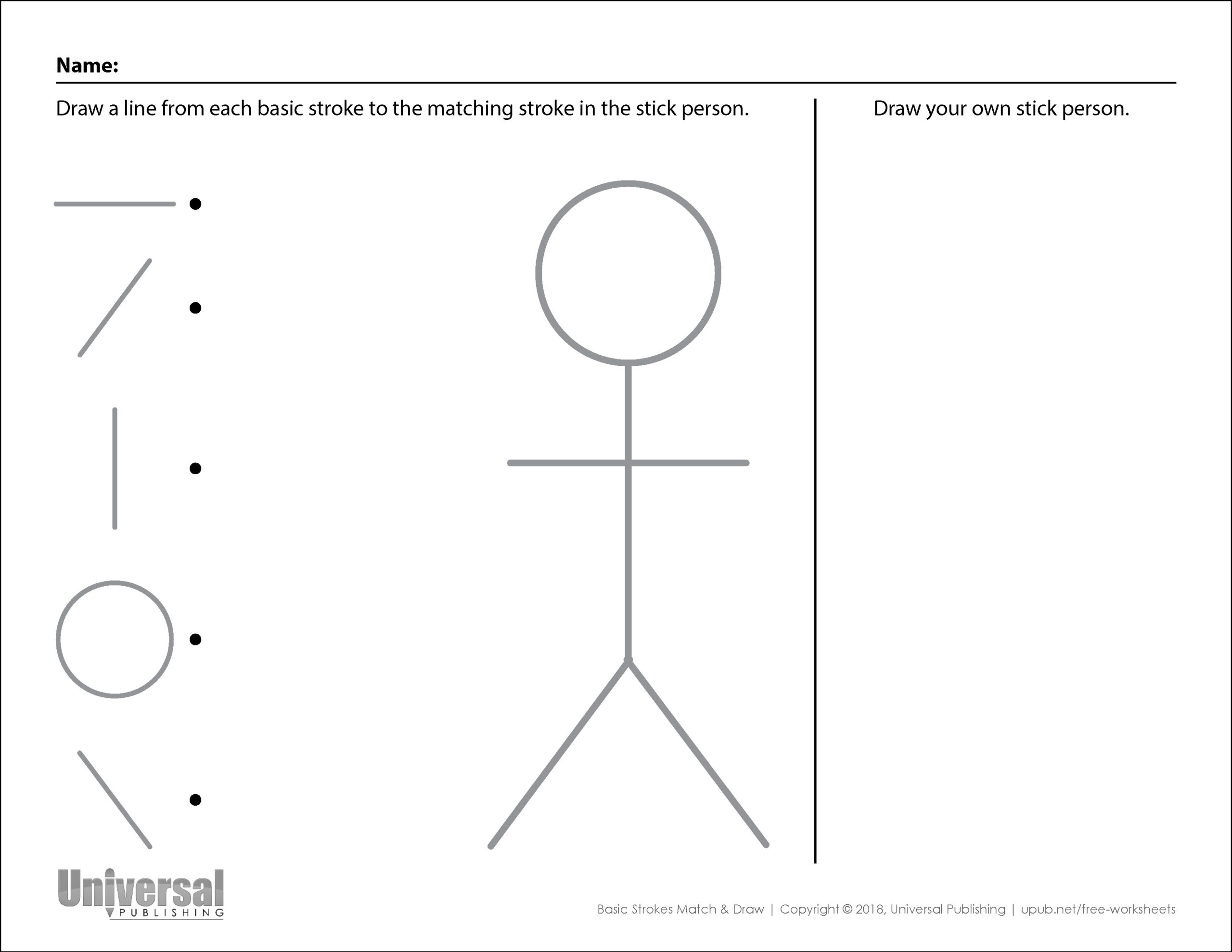 Basic Strokes Activities Free Printables Universal Publishing Worksheets Library