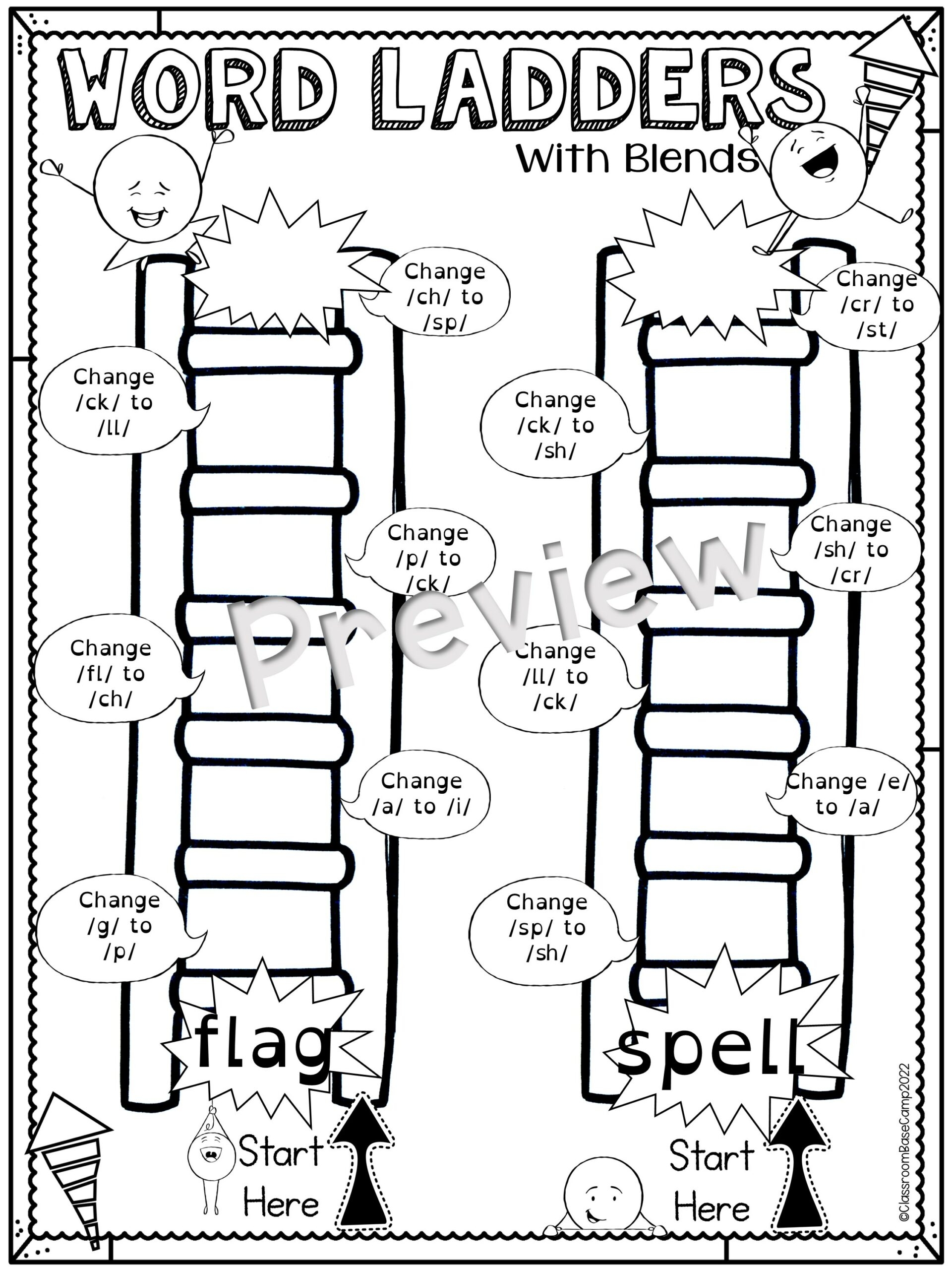 Beginning Blends Worksheets Orton Gillingham Activities Made By Teachers