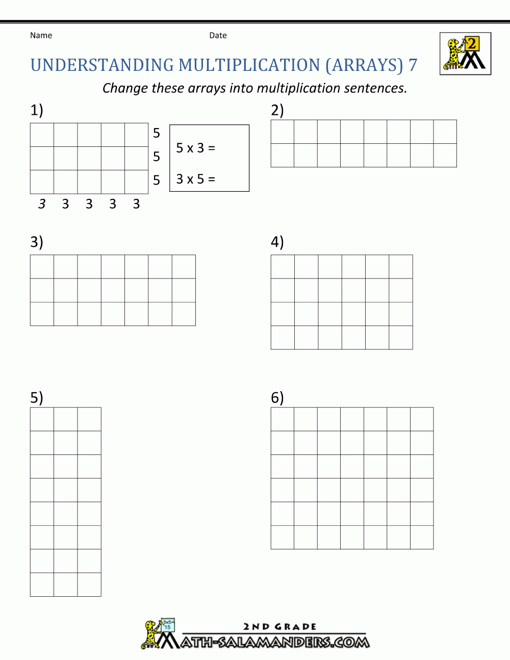 Beginning Multiplication Worksheets