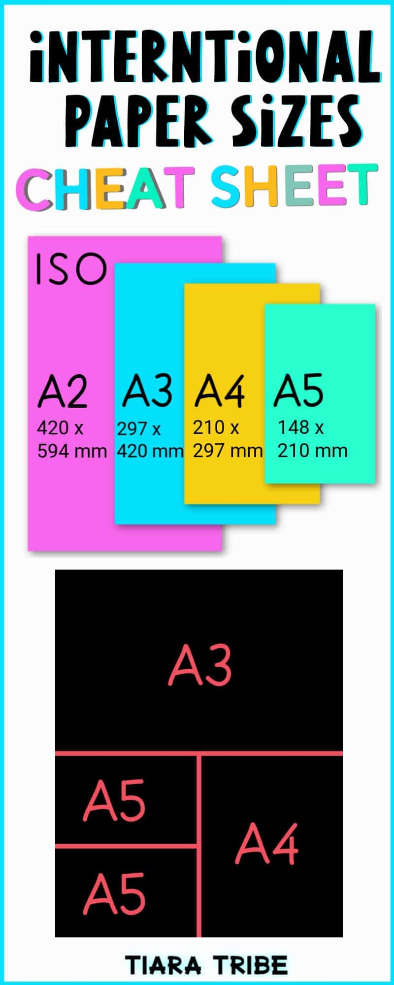 Printable Paper Size Chart