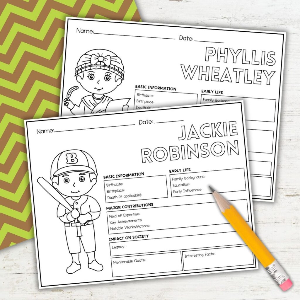 Free Printable Black History Worksheets Pdf