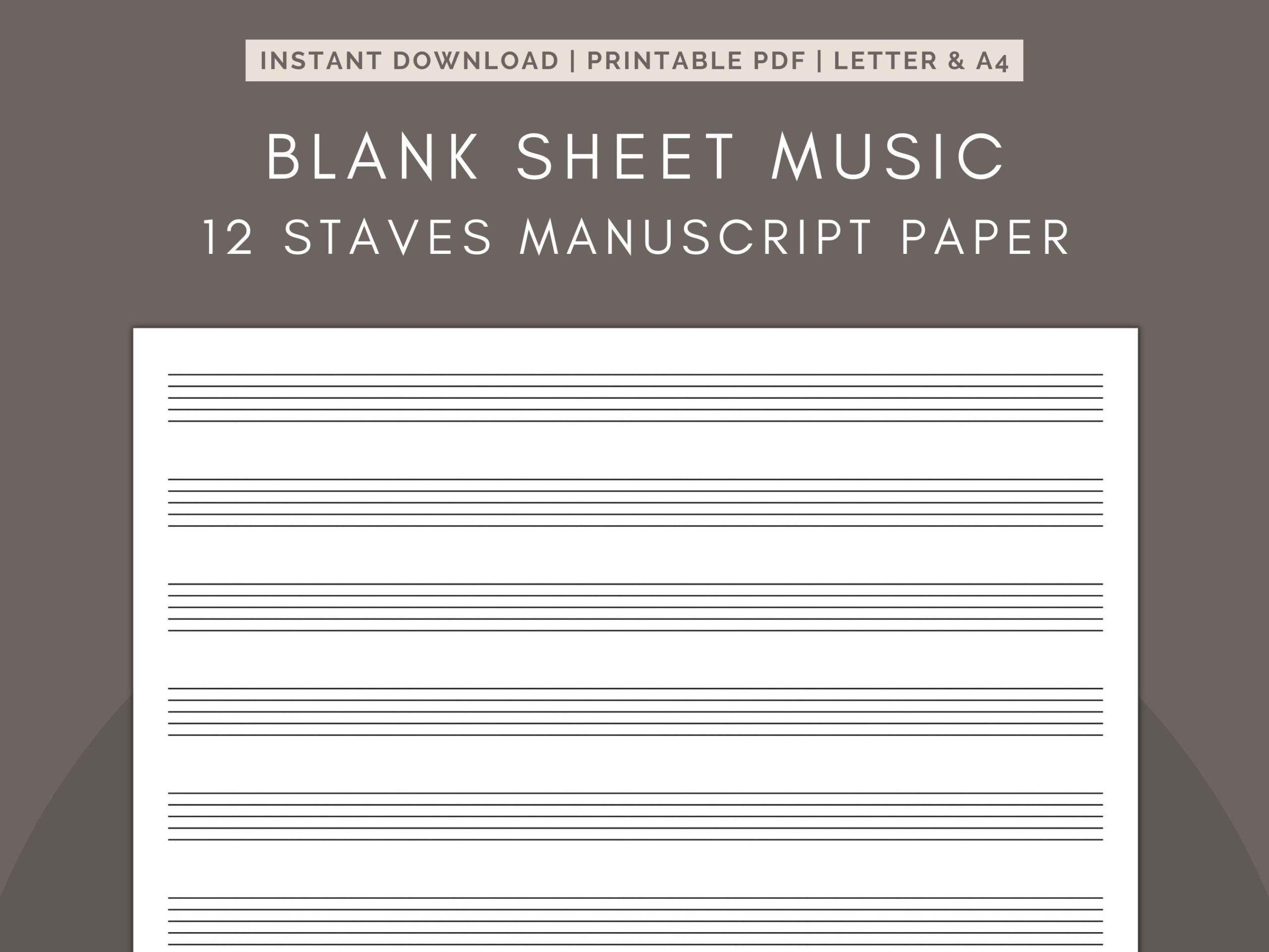 Printable Manuscript Paper Pdf