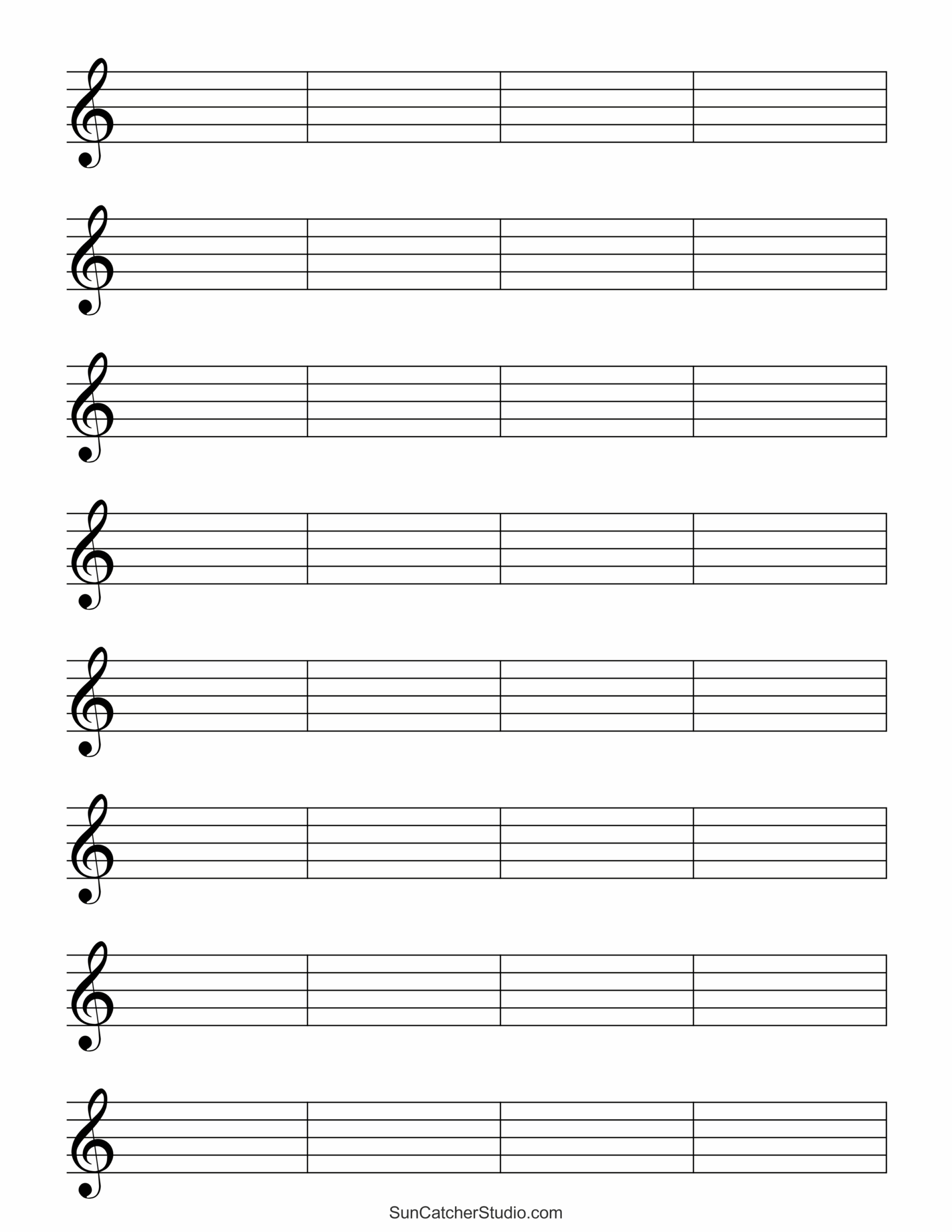 Free Printable Staff Paper