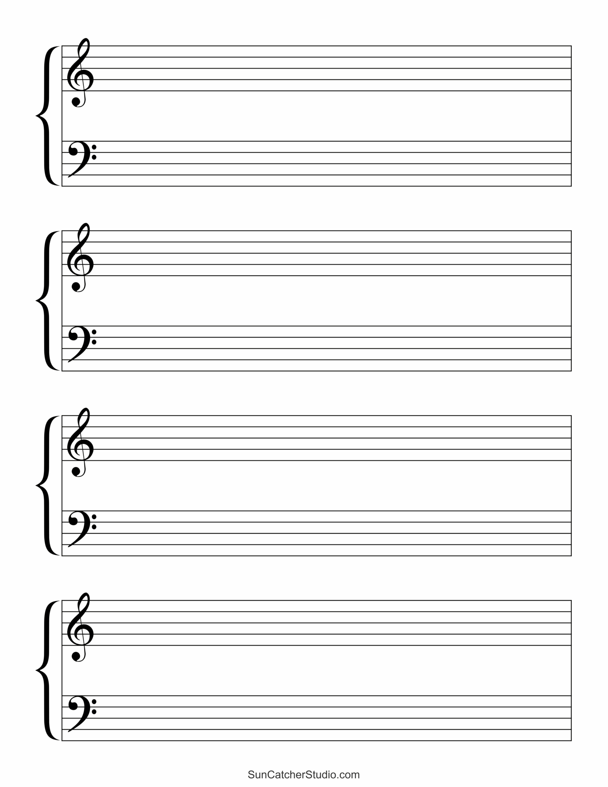 Printable Stave Paper