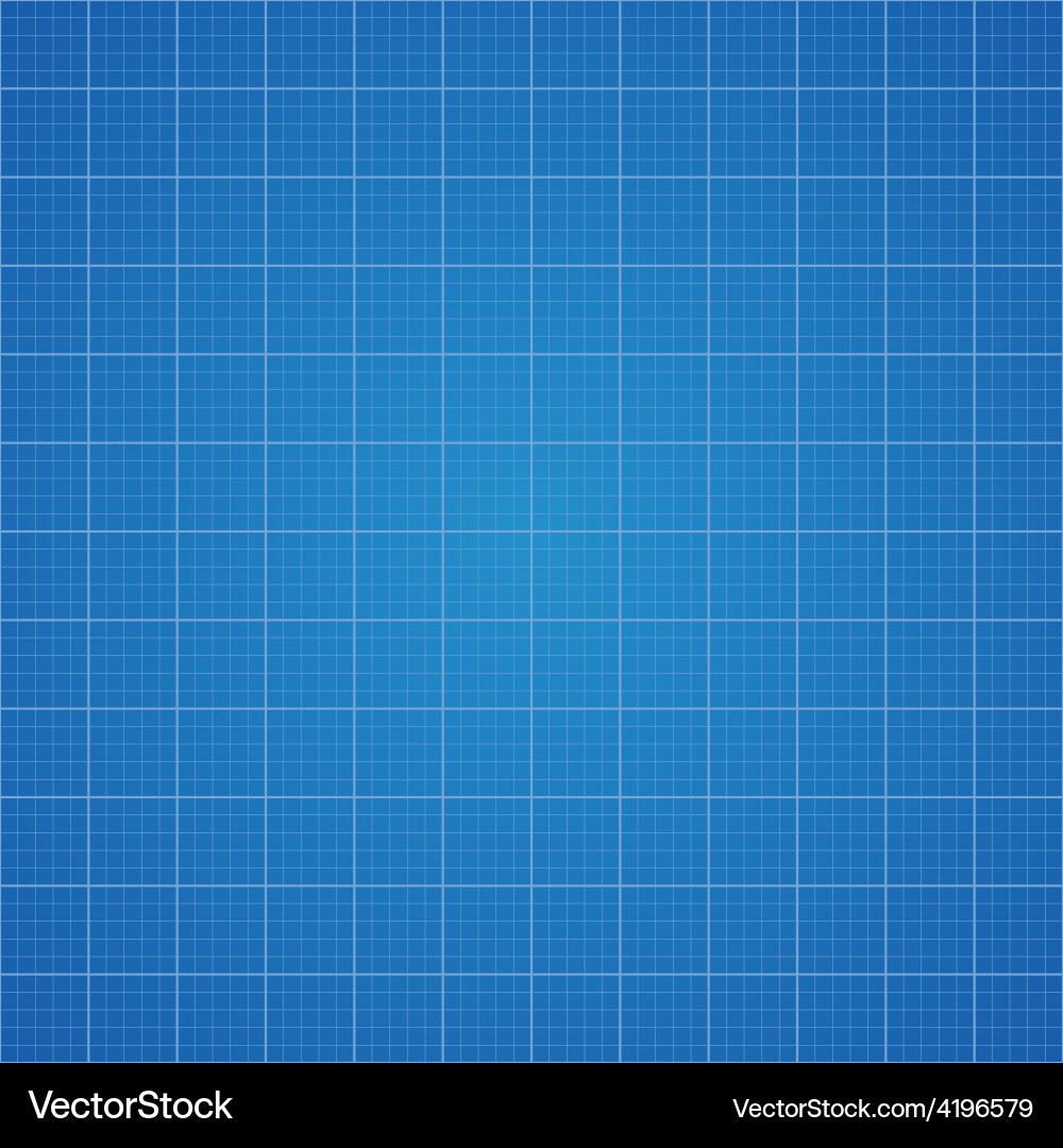 Blueprint Grid Background Graphing Paper Vector Image