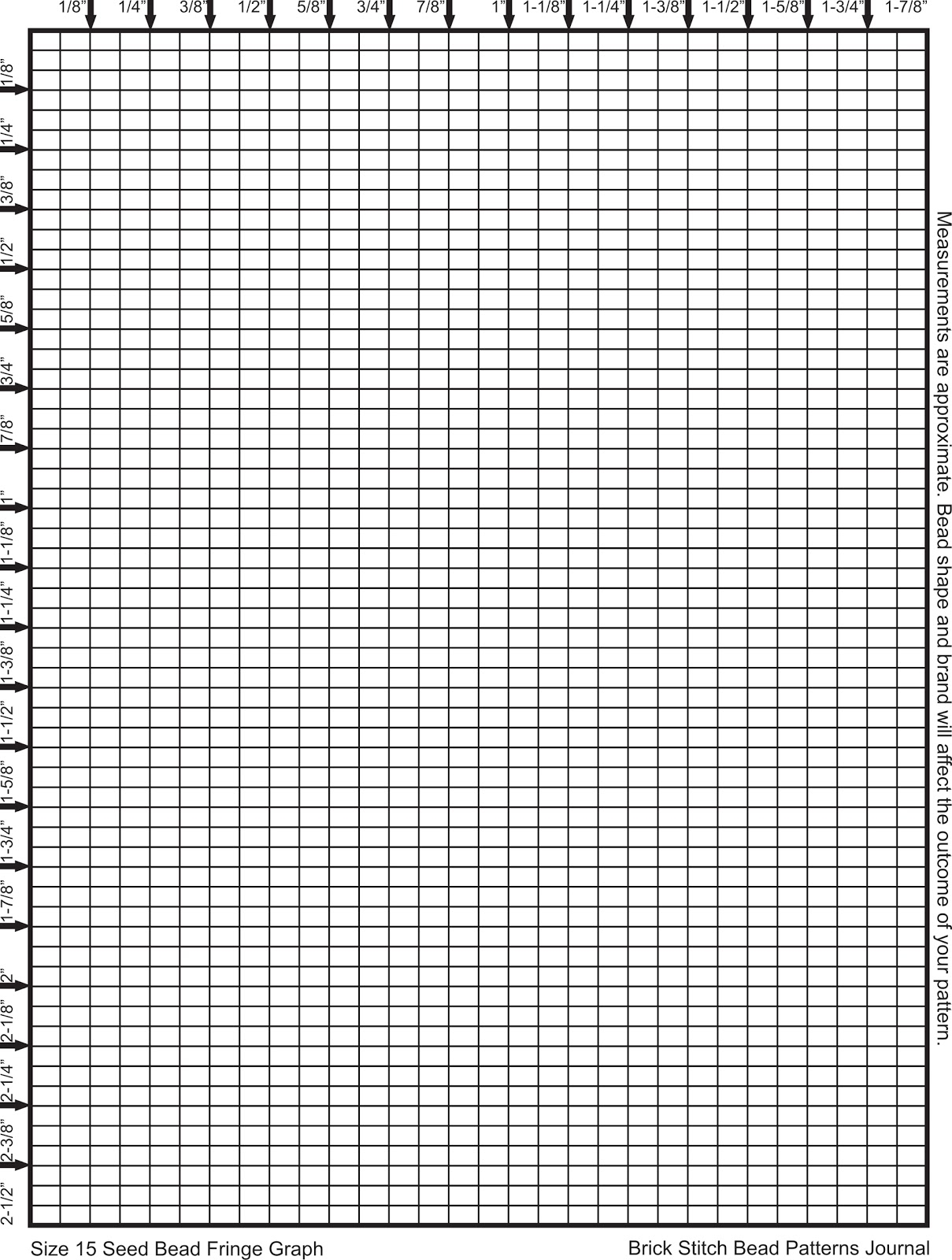 Beading Graph Paper Printable