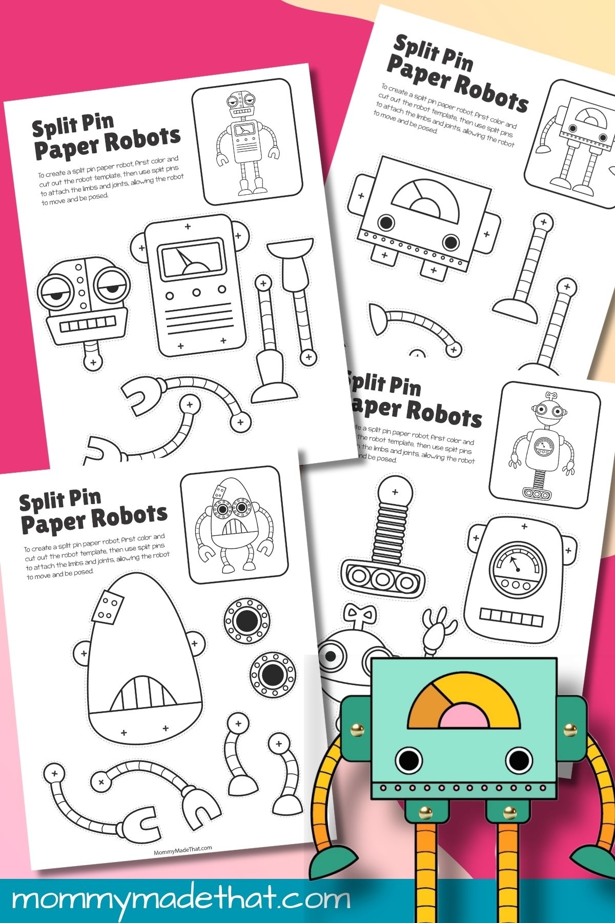 Printable Robot Paper Craft